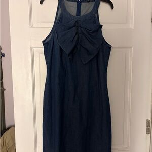Banana Republic Blue Denim Midi Dress